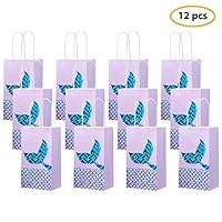 7 Colors Kids 12 Pack Mermaid Party Bags Mermaid Goodie Bags for Birthday Party Mermaid Gift Bags Mermaid Party Favor Bags Mermaid Party Supplies