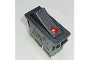 QRCAMULE BAOKEZHEN SC792-6 15A 125/250VAC 3Pins 2 Positions Rocker Switch with lamp