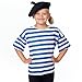 Charlie Crow French Shirt and Beret Costume for Kids 3-9 years