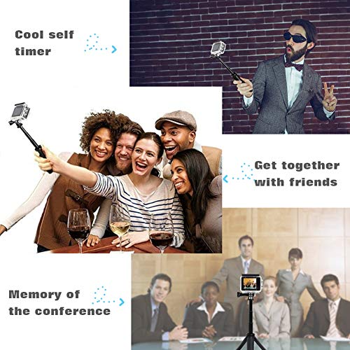 image for Extendable Selfie Stick Tripod for Gopro,SHSHIHONG Mini Telescopic Han