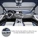 Fedciory Car Windshield Snow Cover,4-Layer Protection&Double Side Design,Snow, Ice, Frost,UV Full Protection,Extra Large & Thick for Most Vehicle(88