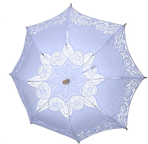 TBNA Bridal Travel Umbrella Windproof Lightweight for Men Women and Kids (White)