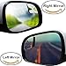 Blind Spot Mirror for Car Truck, Fan Shape Frameless 2'' Small Blindspot Mirror Convex Mirrors,1 Pair (Right & Left, Big Rear Mirrors are Not Included)