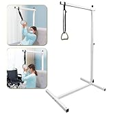 Mybow Trapeze Bar for Bed Mobility Aids, Bedside Pull Up Bar, Bed Lift for Elderly Seniors Transfer Rail, Medical Trapeze for Hospital Bed Standing Helper, Handicap Bariatric Bed Handle