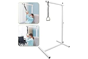 Mybow Trapeze Bar for Bed Mobility Aids, Bedside Pull Up Bar, Bed Lift for Elderly Seniors Transfer Rail, Medical Trapeze for Hospital Bed Standing Helper, Handicap Bariatric Bed Handle