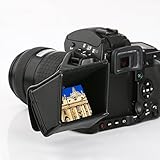 Movo LH30 Camera LCD Hood Shade for Flip-Out DSLR
