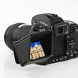 Movo LH30 Camera LCD Hood Shade for Flip-Out DSLR
