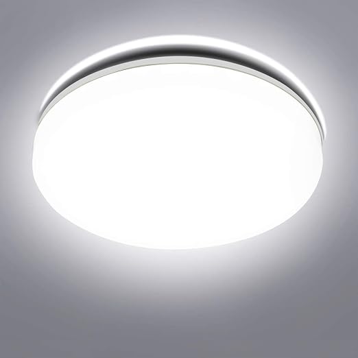 Plafonnier Led Salle De Bains Ouesen 18w Blanc Froid 5000k Luminaire Plafonnier Ip44 Lampe De Plafond Chambre Couloir Salle De Bains Balcon Eclairage Interieur 1650lm Amazon Fr Luminaires Et Eclairage