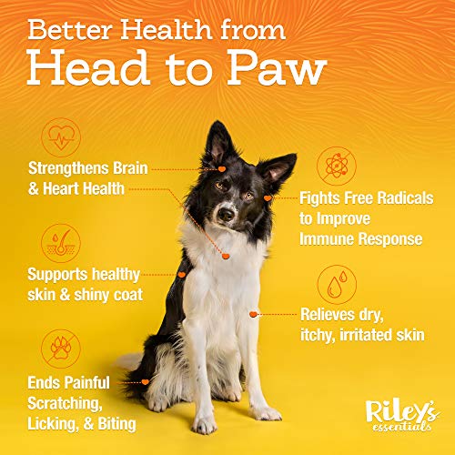 Riley's Omega 3 for Dogs Itching Skin Relief Without Dog Allergy