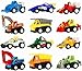 Toy Cars for Toddlers Boys Kids - Pull Back Truck and Car Party Favors for Kids, Construction Birthday Party Supplies, Mini Toy Cars for Toddlers Boys Girls ( 12 Pcs )