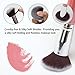 Qivange Kabuki Makeup Brushes, Premium Foundation Eyeshadow Powder Brushes(10pcs, Pink with Silver) 