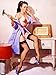 1940s Pin-Up Girl Ouch, I smashed my Thumb! Picture Poster Print Art Pin Up