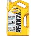Pennzoil Platinum Full Synthetic Motor Oil (SAE, SN) 0W-20, 5 Quart - Pack of 1