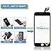 Mobiizoo LCD Screen Replacement Kit with Tools for iPhone 6S Plus Black Repair, 5.5 Inch 3D Polarized Touch Clear Screen Digitizer Frame Replacement with Free Assembly Set Tools for Easy Installation