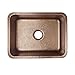 Sinkology SK201-23AC Classic Renoir Undermount copper Sink 23 In. Single Bowl Kitchen Sink In Antique copper, 23