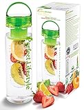 iPerfect Lifestyle Infuser Water Bottle - Made with Commercial Grade Tritan - Recipe Ebook INCLUDED