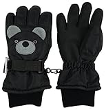 N'Ice Caps Little Kids Squeaky Sound Cute Animal Face Waterproof Gloves