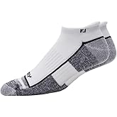 FootJoy Men's ProDry Roll Tab Socks, White, Fits-Shoe Size 7-12