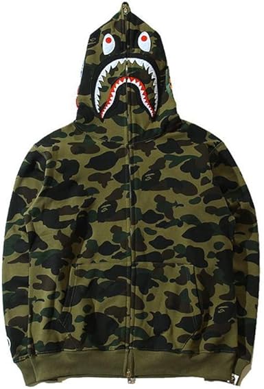 bape jacket shark camo