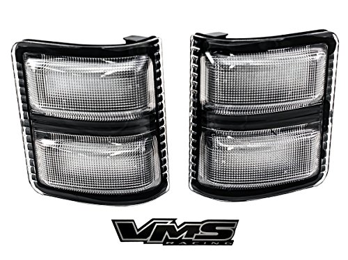 08-16 CLEAR SIDE MIRROR with AMBER LED Lights Assembly Lenses 2Pc Piece Set Kit SML 264140CL for FORD Superduty Excursion F250 F350 F450 F550 F650 2008 2009 2010 2011 2012 2013 2014 2015 2016