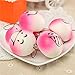 RoseSummer 1Pcs Squishy Soft Cute Expression Bread Bun Phone Charms Chain Strap (Random)