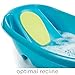 Summer Splish 'n Splash Newborn to Toddler Tub (Blue) – 3-Stage Tub for Newborns, Infants, and Toddlers – Includes Fabric Newborn Sling, Cushioned Support, Parent Assist Tray, and a Drain Plug