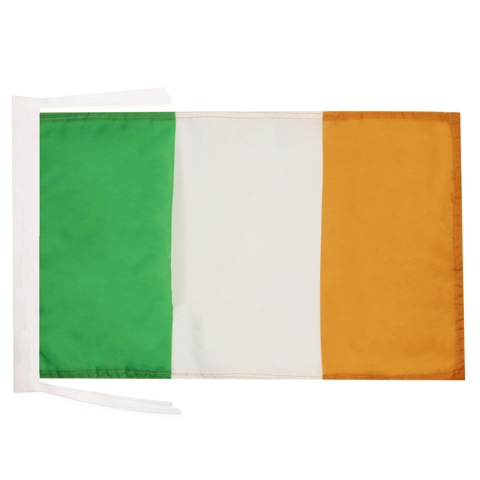 AZ FLAG - Ireland Flag - 18'' x 12'' - 100% Polyester Irish Small Banner with Two Cords - Fade Resistant - Vivid Colors - 18x12 in - 45x30 Cm — image 1