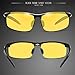 HD Night Vision Driving Polarized Glasses Anti-Glare Yellow Lens Mens forOutdoor