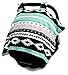 Dear Baby Gear - Baby Car Seat Canopy - Infant Car Seats Covers - Carseat Canopies for Boys and Girls - Toddler Carseat Cover with Snap Opening (Reversible Black, Grey, Mint Moose, Aztec 40