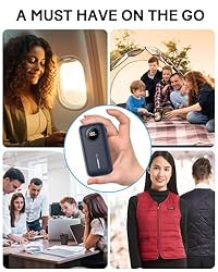 AYEWAY 10000mAh Mini Portable Charger with Built-in