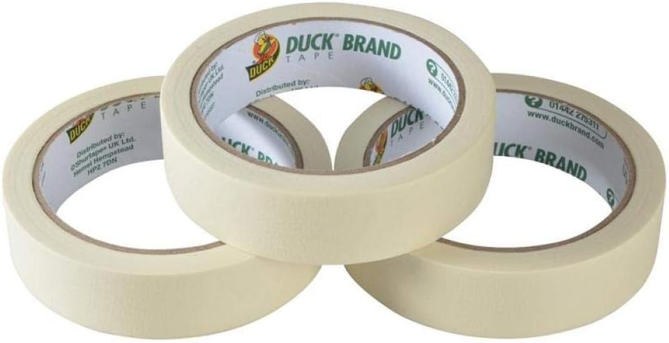 Duck All Purpose Masking Tape 25mm x 25m Triple Pack Indoor Painting