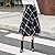 NREALY Skirts Womens High Elastic Waist Maxi Skirt A-line Plaid Winter Warm Flare Long Skirt