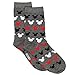 Disney Mickey Mouse Womens 3 pack Crew Socks (9-11 (Shoe: 4-10), Black/Red/Grey)