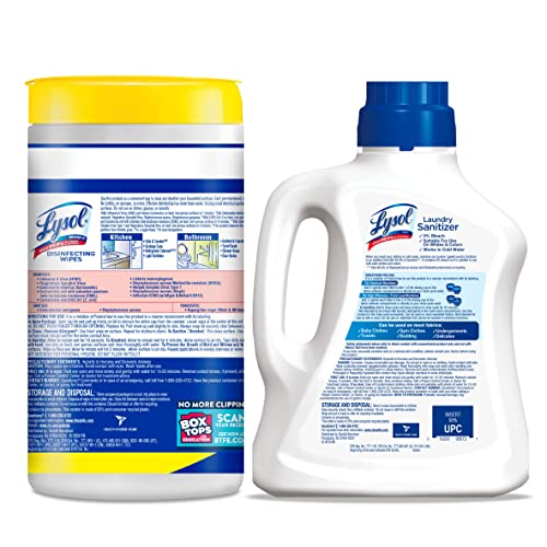 Lysol Laundry Sanitizer Additive, Crisp Linen, 90oz + Lysol