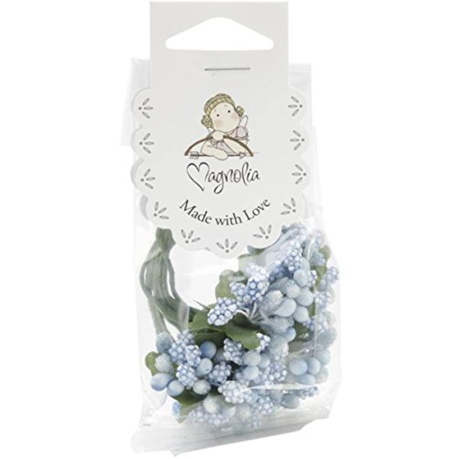 Magnolia Blues-Berries Stem, Acrylic, Multicolour, 2.28x11.93x5.13 cm