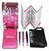 Express Beauty Boutique Tweezers 3pcs Set Pink Case Professional Quality Stainless Steel Precision Eyebrow Tweezer for Ingrown Hair Shaping Eyebrows.