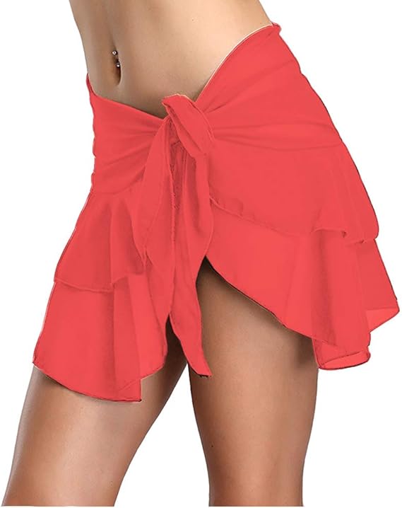 red cover up swimwear