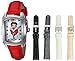 Invicta Women's 'Character Collection' Quartz Stainless Steel and Leather Casual Watch, Color:Red (Model: 25249)