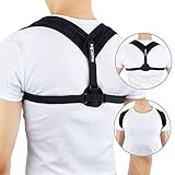 HailiCare Posture Corrector - Adjustable Clavicle Support Upper Back Brace - Shoulder Support Brace - Computer Sitting Work Prevents Slouching for Women Men (28