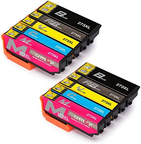 CMTOP 2Set Remanufactured 273 273XL Ink Cartridges High Yield, (2 Black 2 Cyan 2 Magenta 2 Yellow)for Expression Premium XP-600 XP-610 XP-800 XP-810 Printer