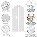 Refrze Garment Bags with Zipper, Garment Cover, 8 Pack Clear Garment Bags, Hanging Garment Bag, Dress Garment Bags for Closet Storage or Travel, Breathable Garment Covers 24'' x 60''/ 8 Pack