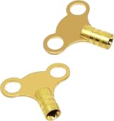 Nartel Radiator Bleed Key Pack of 2 Solid Brass Vent Valve Keys view 2