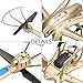 Voomall MJX X601H 2.4Ghz 6-axis Gyro 3D Roll Quadcopter Hexacopter Wireless and HD Video Real-time WiFi FPV C4005 Camera Drone with LED Light Air Pressure Altitude Hold One Key Return (Gold)