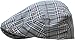 KBM-215 BLK MIX S/M Plaid Newsboy Ivy Hats Gatsby Ascot Cabbie Spring Summer Cap