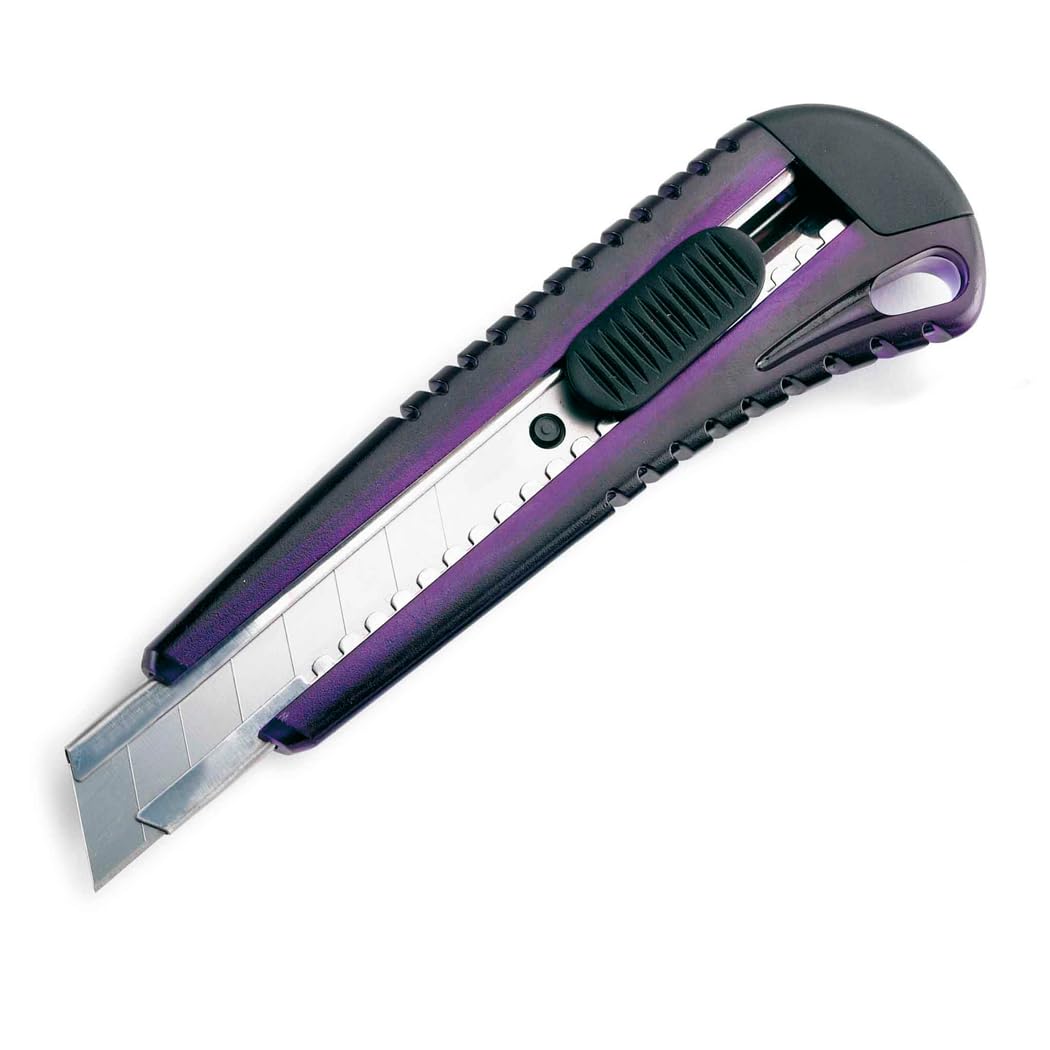 Rapesco RCK002A1 Snap-Off Blade Cutting Cutter 18 mm, Purple or Blue