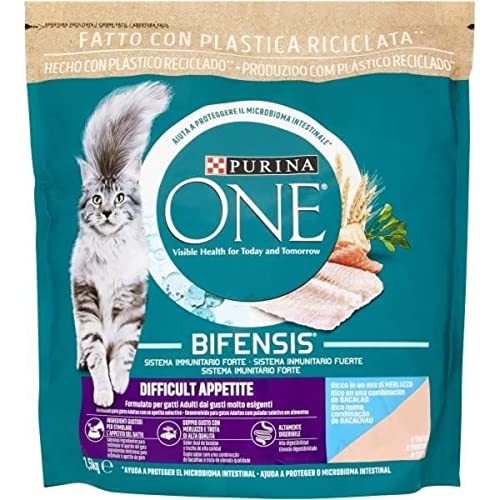 Purina One Bifensis Schwieriger Appetit Kroketten Katzen Kabeljau und Forelle 1,5 kg