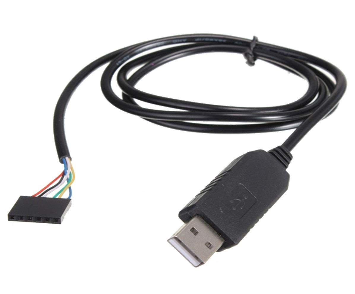 TECNOIOT 6Pin FTDI FT232RL USB To Serial Adapter Module USB TO TTL RS232 Cable