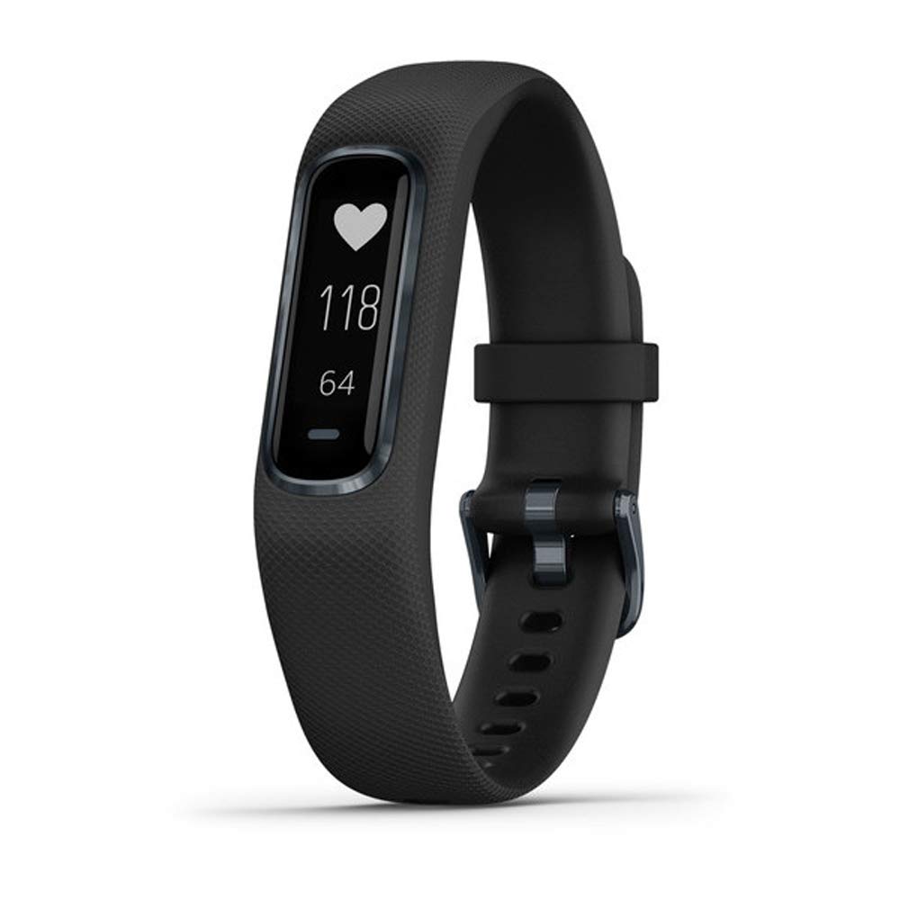 Garmin vívosmart 4, Activity and Fitness Tracker w/Pulse Ox and Heart Rate Monitor, Midnight w/Black Band