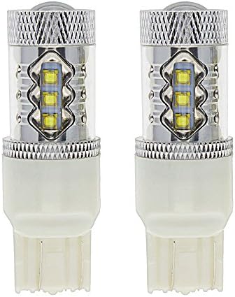 XY-AUTO 7443 W21W 7443na Brake Stop Rear Tail Light LED 80W 7000k Cool White Bulb Super Bright 800-900Lm 12V-24V Pack of 2