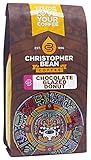 Christopher Bean Coffee Ground Coffee, Chocolate Glazed Donut, 12 Ounce